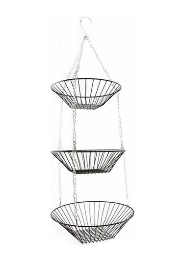 Cbtx 3 Katmanlı Asılı Meyve Sepeti Meyve Sebze Depolama Organizatör Bronz