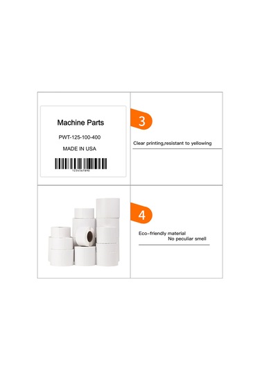 Etiket Kağıdı Termal Etiket Kendinden Yapışkanlı Yazdırılabilir Kağıt Rulosu Su Geçirmez Yağ Geçirmez Yırtılmaya Dayanıklı Fiyat İsim Barkod Açık Yazdırma Dp23 Serisi Termal Yazıcı Etiketleme 350