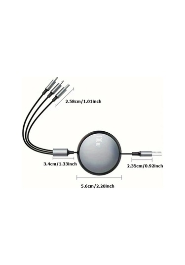 Brightnova 3 İn 1 Data Kablosu 100w 1 2m Yeşil 47 24 İnç 3a 6a Usb Hızlı Şarj İphone Uyumlu 13 14 12 11 Pro X Max Type C Micro Huawei