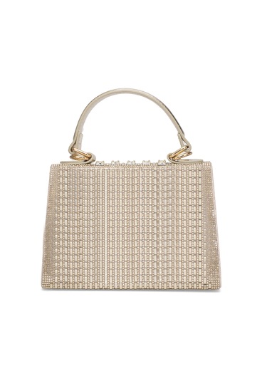 Guja 25yg585 Kadın Taşlı Abiye Çanta Altın Altın