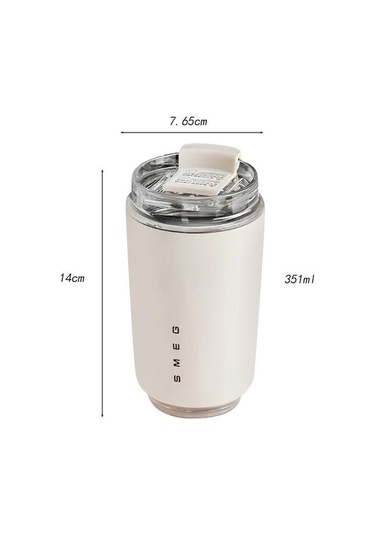 Springsun 304 Paslanmaz Çelik İç Ve Dış Kapaklı 6-12 Saat Isı Saklama Termos Bardak