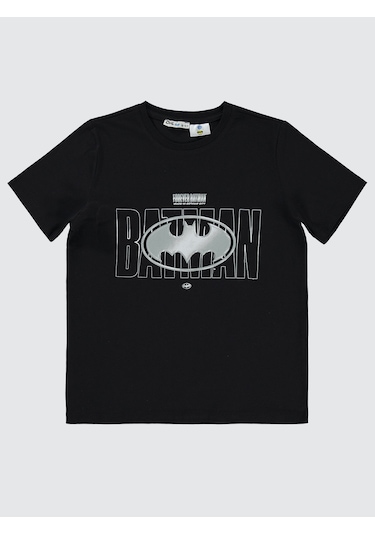 Batman Erkek Çocuk Tişört 10-13 Yaş Siyah