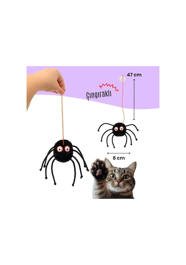Miyav Cadılar Bayramı Temalı Kedi Oyuncak  Seti