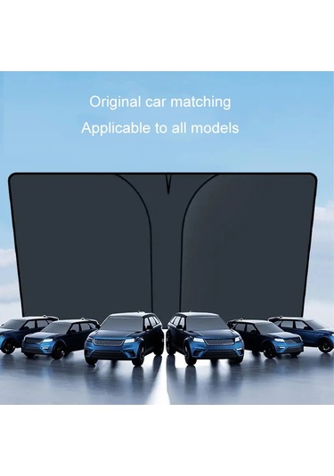 145x90 Cm Araba Ön Cam Güneşlik Renkli Lazer Isı Yalıtımı Güneş Koruyucu Güneşlik Şemsiye