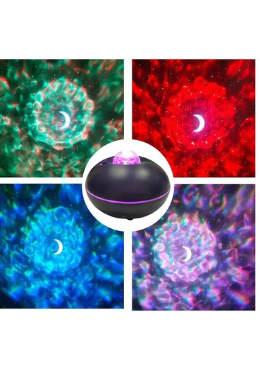 Suntek Galaksi Projektör Gece Işığı Uygulama Kontrolü Siyah