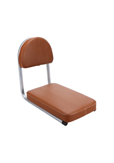 Suofeng Çocuk Bisiklet Koltuğu - Su Geçirmez Pu Deri, Kalın Süngerli Rahat Oturma, Kolay Montaj Kahverengi