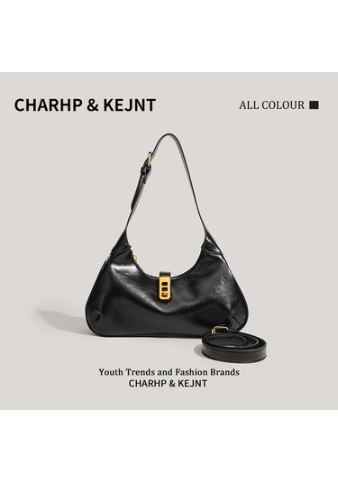 Charhp&kejnt Sonbahar Ve Kış Tasarım Çanta Basit Ve Çok Yönlü Koltuk Altı Çantası Siyah