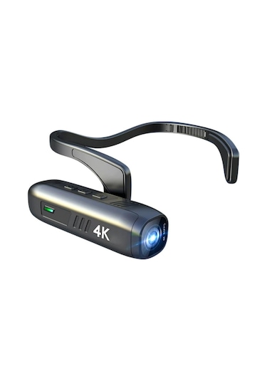 4k Kafa Monte Video Kamera - 120 Geniş Açı Lens, Anti-shake, Dahili Pil, App Kontrolü