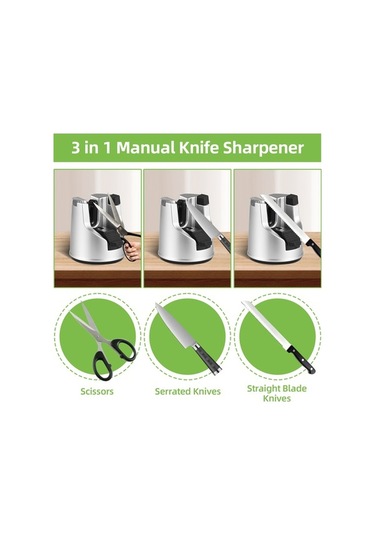 Tongxida 3'ü 1 Arada Bıçak Bileyici, Tungsten Çelik, Renkli Mutfak Aracı Çok Renkli