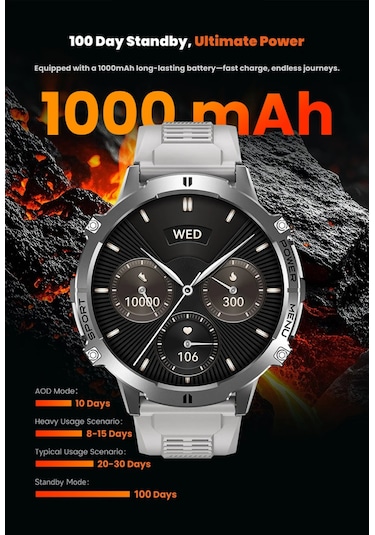 Harvox X2 Pro Tank Outdoor Akıllı Saat (İthalatçı Garantili)