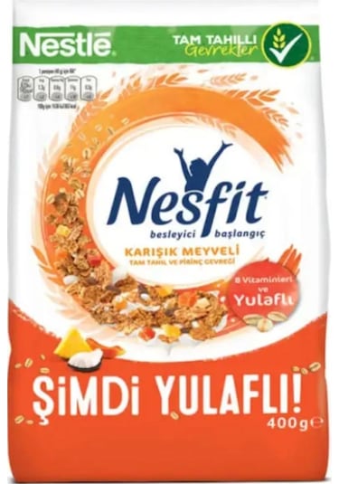Nesfit Karışık Meyveli Gevrek 12 x 400 G