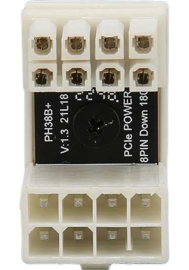 Tenfowee Gpu Pcıe Bağlayıcı 180 Derece, Beyaz 8pın Döndürücü, Abs Kasa, Çift Taraflı Snap, Kablo Düzeni Güzelleştirici, Sabit Besleme Ph38bw