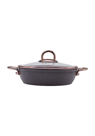 Emsan Line Siyah Rose 7 Parça Granit Tencere Seti