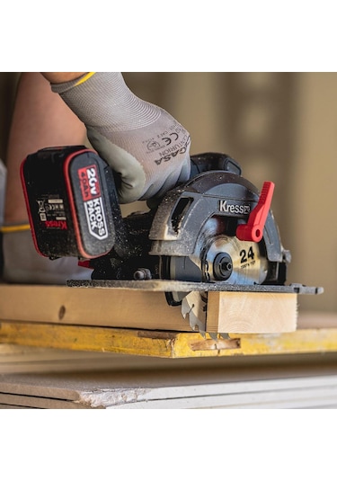 Kress KUE12.1 20 V 4.0 AH Li-ion Çift Akülü Kömürsüz Daire Testere 165 MM