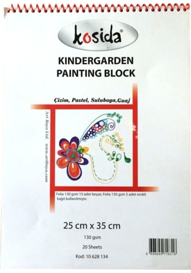 Resim Defteri Kindergarden 130g 25x35 25 Yaprak.