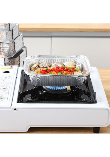 50 Adet Barbekü Folyo Tepsi Yağ Geçirmez Buharda Pişirme Aks. Anti-haşlanma Çevre Do Alüminyum Folyo Teneke Fırın Kapları 56693271 Diğer