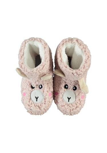 Civil Girls Kız Çocuk Panduf 31-35 Numara Pudra 94a86012324w1-1 Pudra