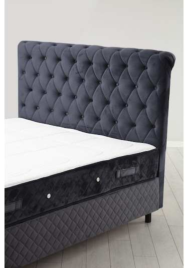 160x200 Sonata Baza+başlık+yatak Antrasit