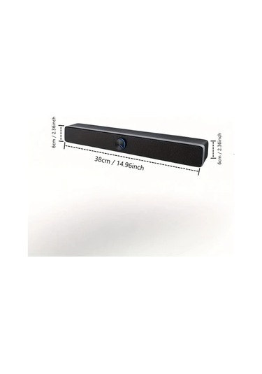 Willowhaven Siyah Usb Güçlü Kompakt Soundbar, Stereo Ses, Aux Girişi, Tv Ve Bilgisayar İçin