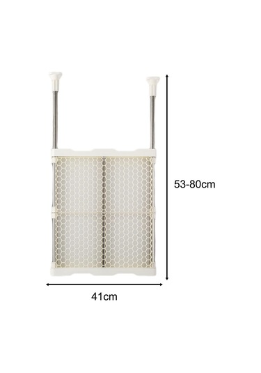 Homyl Dolap Gergi Rafı Katmanlı Organizatör 41cm-x-53-ila-80cm Beyaz Diğer
