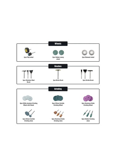 276 Rotary Takım Aksesuarları Kiti Kolay Kesme, Oyma Ve Parlatma İçin Evrensel Fitmen