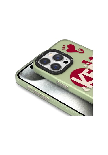 Iphone Uyumlu 15 Pro Max  Kılıf Magsafe Şarj Özellikli Youngkit Happy Hearth Serisi Kapak Kırmızı Kırmızı