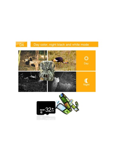 Açık Takip Kamerası Ip66 Su Geçirmez Yaban Hayatı Avcılık Çok Renkli Çok Renkli