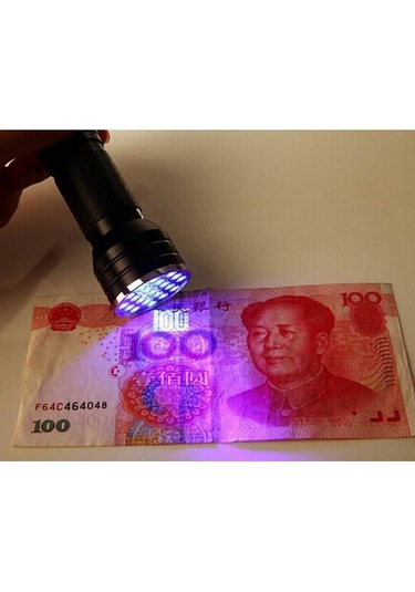 Uv Ultra Violet 21 Led El Feneri Mini Blacklight Alüminyum Torch Işık Lambası Yenı Dere Siyah