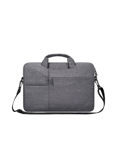 St02s Su Geçirmez Yırtılma Direnci Gizli Taşınabilir Askı Tek Omuzlu Çanta 15.6 İnç Dizüstü Bilgisayarlar İçin, Bavul Kemeri İle Koyu Gri