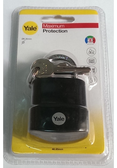 Yale Protector Seri Dayanıklı Asma Kilit 45 Mm