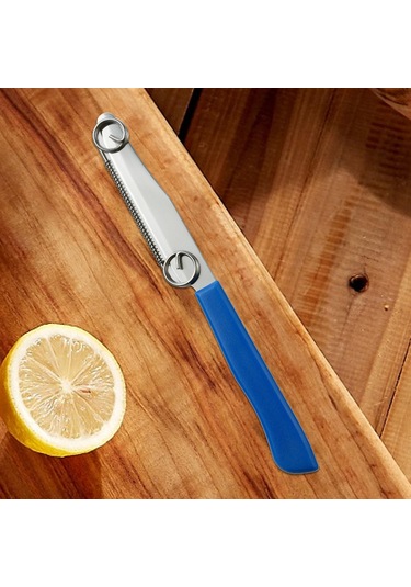 Suntek Sebze Dilimleme Bıçağı Mutfak Gadget Ev Için Kolay Mavi Diğer