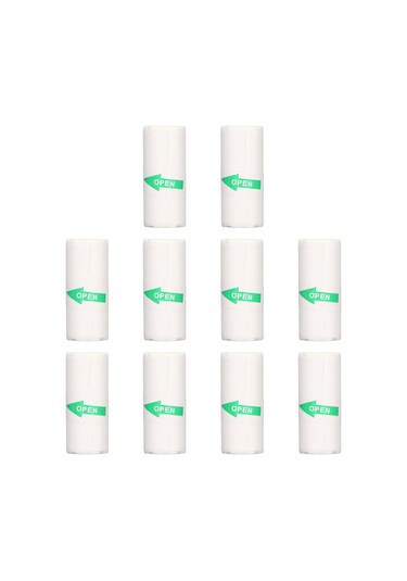 Moveevo 57x25mm Transparan Termal Yazıcı Kağıdı - Kendinden Yapışkan, Etiket/fotoğraf Yazdırma, 10'lu Paket 10 Rulo