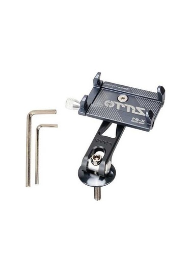 Pazly Bisiklet Telefon Tutucu Alüminyum Alaşım, Anti-titreşim, Ayarlanabilir, 5-10 Cm Destek, Siyah/kırmızı/titanyum Renkli, Selfie Çubuğu Montajı