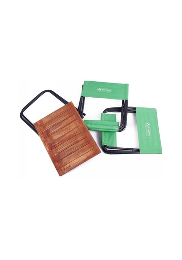 Orcamp Ahşap Kamp Tabureli Masa Seti Out-2080 Çok Renkli