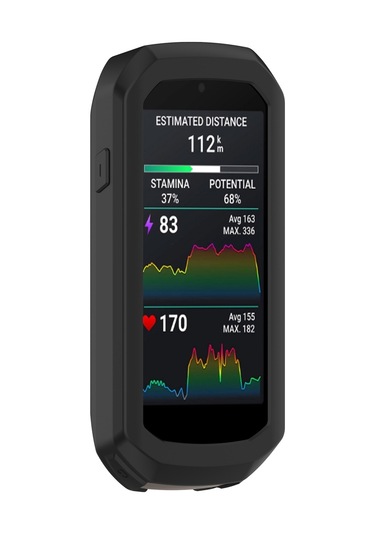 Garmin Edge 1050 Yarım Paket Kronometre Silikon Koruyucu Kılıf İçin Siyah