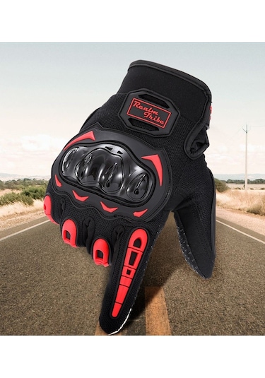 Motor Eldiveni Profesyonel Korumalı Dokunmatik Motosiklet Eldiveni XL 1