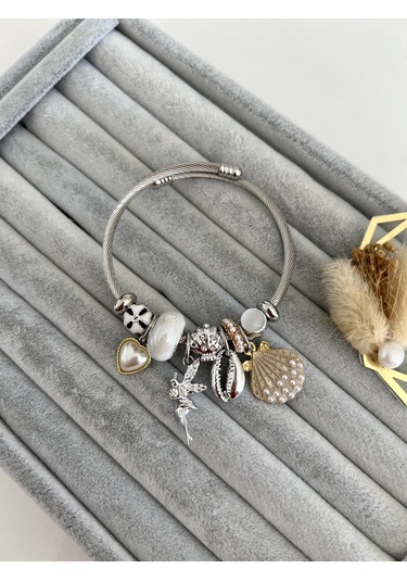 Su Perisi Takı Bijuteri Çelik Su Perisi Detaylı Bileklik