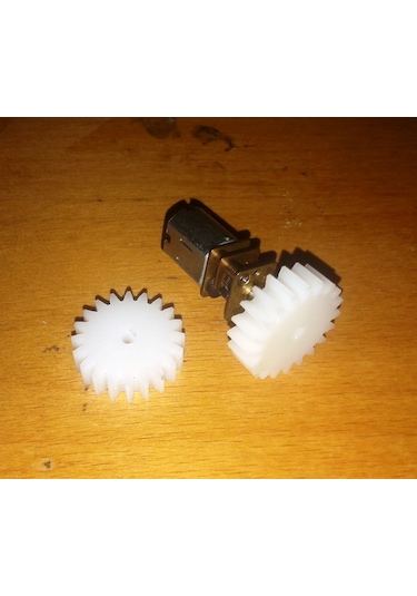 22Mm Plastik Dişli ( 3Mm D Tipi Milli N20 Motora Uygun)