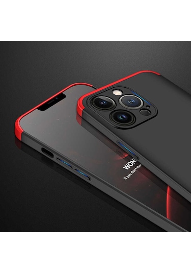 Apple Uyumlu iPhone 13 Pro Kılıf Zore Ays Kapak Siyah