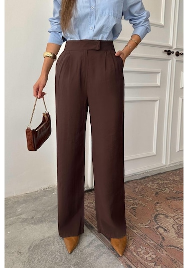 Munn Collection Kahverengi Pantolon Kahverengi