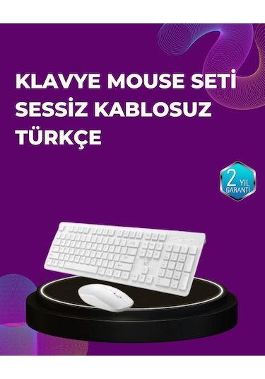 Ofis Ve Ev Kullanımı İçin Kablosuz Klavye Fare Seti - Ergonomik Ve Pratik