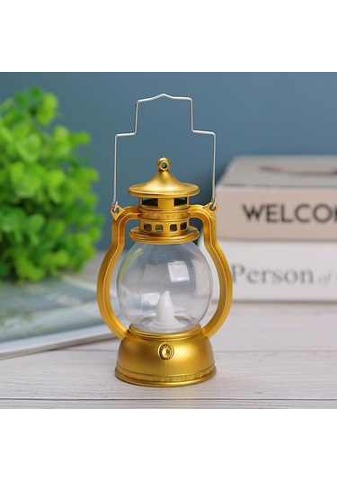 Suntek Fener Led Yağ Lambası Masa Sundurma Kabin Altın Altın