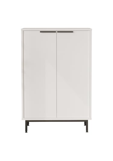 Robin Home Rio Ayakkabılık Metal Ayaklı 5 Raflı Beyaz