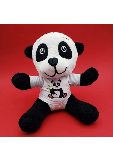Tişörtlü Panda Oyuncak Çok Renkli