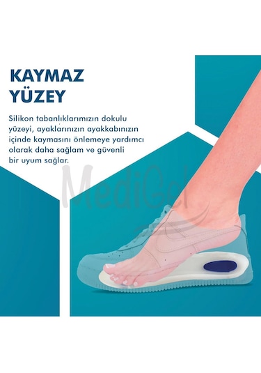 Medigel MG01 - Silikon Ortopedik Topuk Dikeni İçin Yumuşak Tabanlık