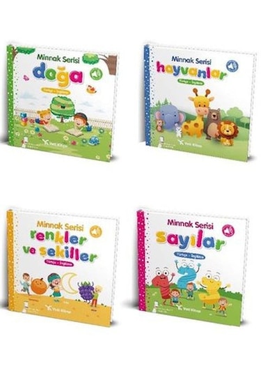 Bebek Kitapları Seti 0-3 Yaş 4 Kitap