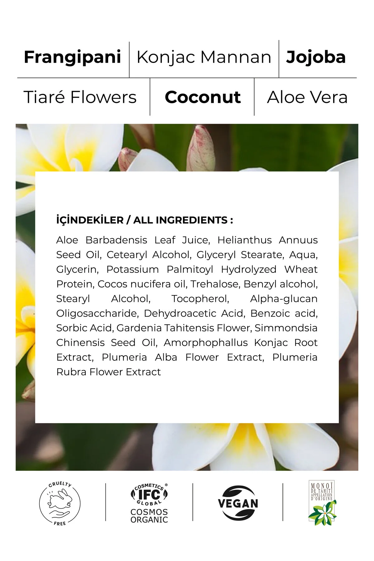 Monoibio Frangipani Organik Makyaj Temizleme Kremi - Yüz Ve Göz Makyaj Temizleme Sütü 250 Ml