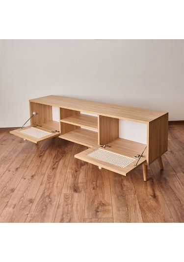 Just Home 2 Kapaklı Hazeran Tv Ünitesi - Safir Meşe - 160 Cm Safir Meşe