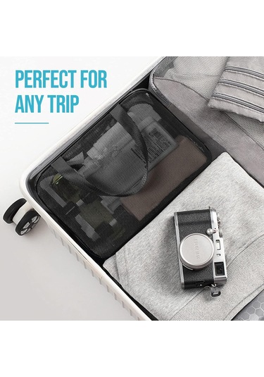 Maiyame Büyük Boy Siyah Taşınabilir Duş Ve Spor Gereçleri Çantası - Kişisel Bakım, Yurt Odaları, Spor Salonu İçin Düzenleyici Çanta Siyah