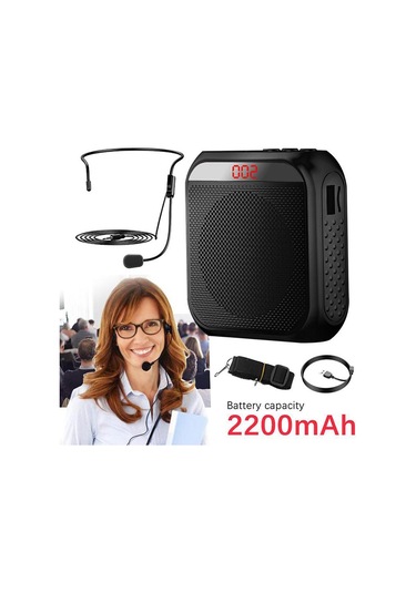 Yüksek Hoparlör Ses Amplifikatörü Hoparlör Bluetooth Hoparlör Mikrofon Okul Öğretmeni Mikrofon Taşınabilir Hoparlör